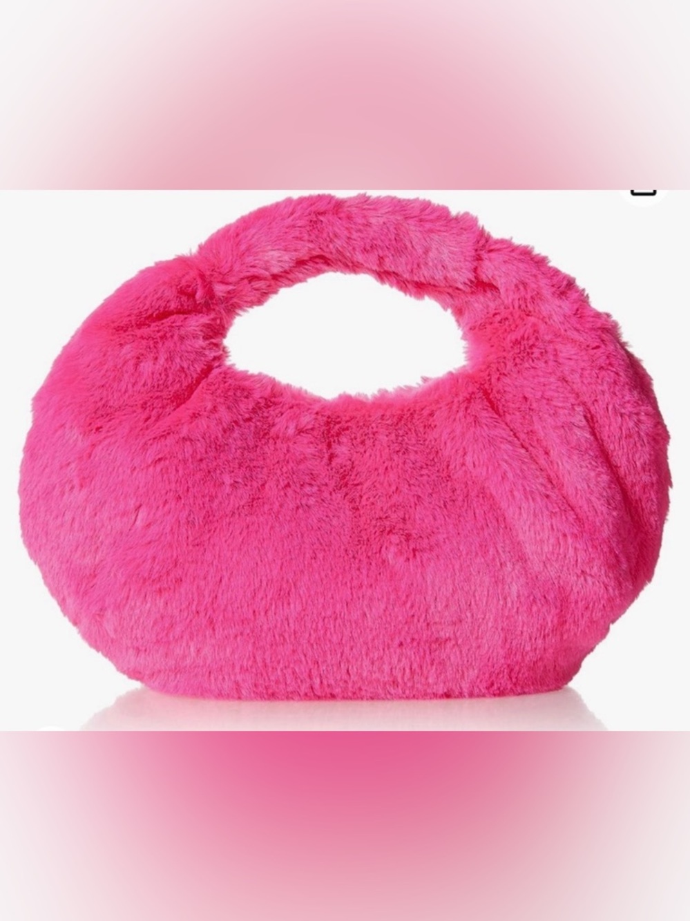 Pink Fur Handbag